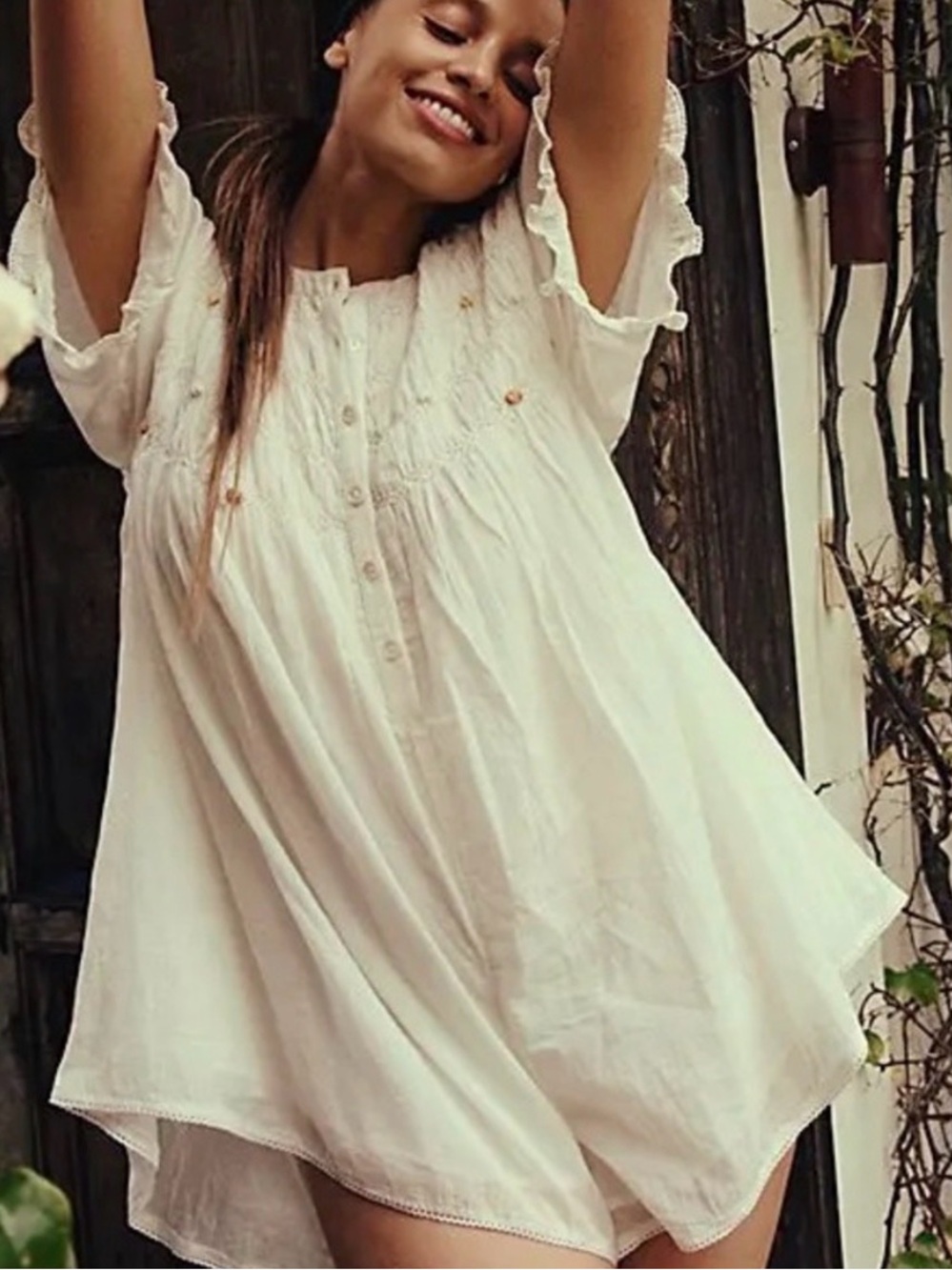 EUC Free People Victoria Babydoll Romper
